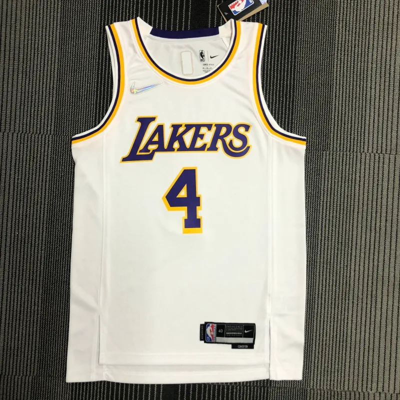 Los Angeles Lakers 75th Anniversary Rajon Rondo #4 White Men’s Jersey