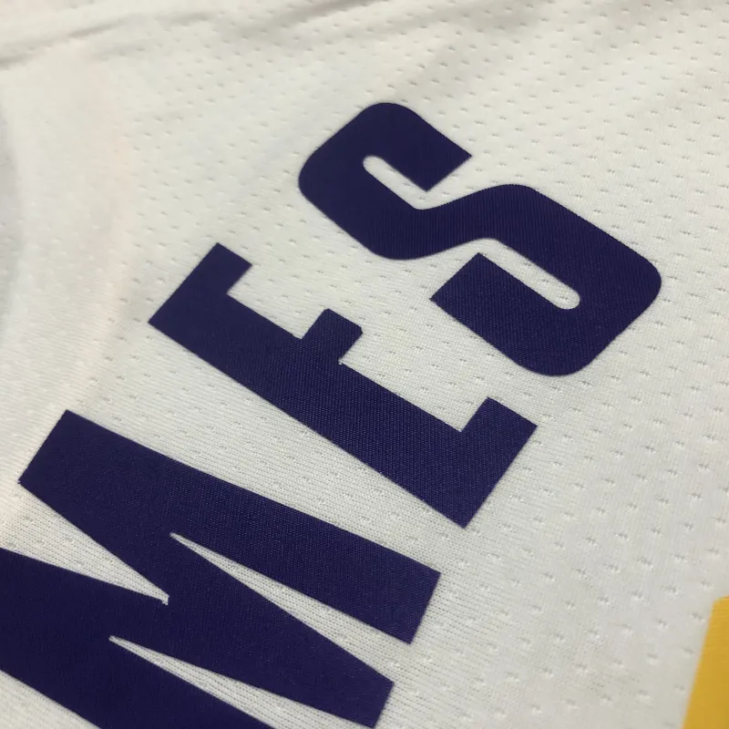 Los Angeles Lakers 75th Anniversary LeBron James #6 White Men’s Jersey