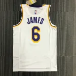 Los Angeles Lakers 75th Anniversary LeBron James #6 White Men’s Jersey