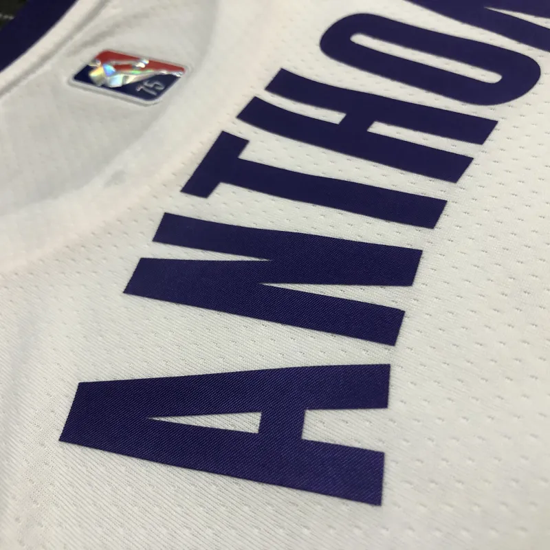 Los Angeles Lakers 75th Anniversary Carmelo Anthony #7 White Men’s Jersey