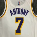 Los Angeles Lakers 75th Anniversary Carmelo Anthony #7 White Men’s Jersey