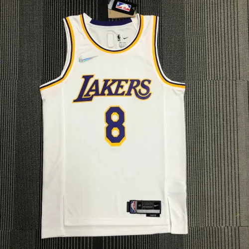 Los Angeles Lakers 75th Anniversary Kobe Bryant #8 White Men's Jersey