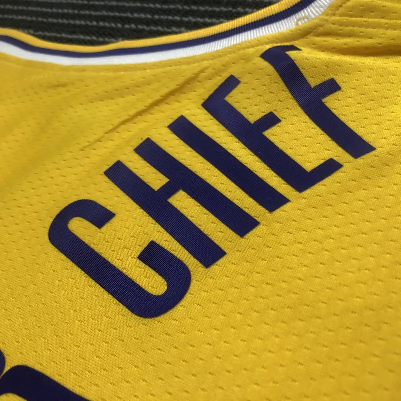 Los Angeles Lakers 75th Anniversary X-BOX Collaboration #117 Yellow Men’s Jersey