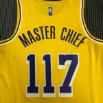 Los Angeles Lakers 75th Anniversary X-BOX Collaboration #117 Yellow Men’s Jersey