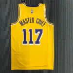 Los Angeles Lakers 75th Anniversary X-BOX Collaboration #117 Yellow Men’s Jersey