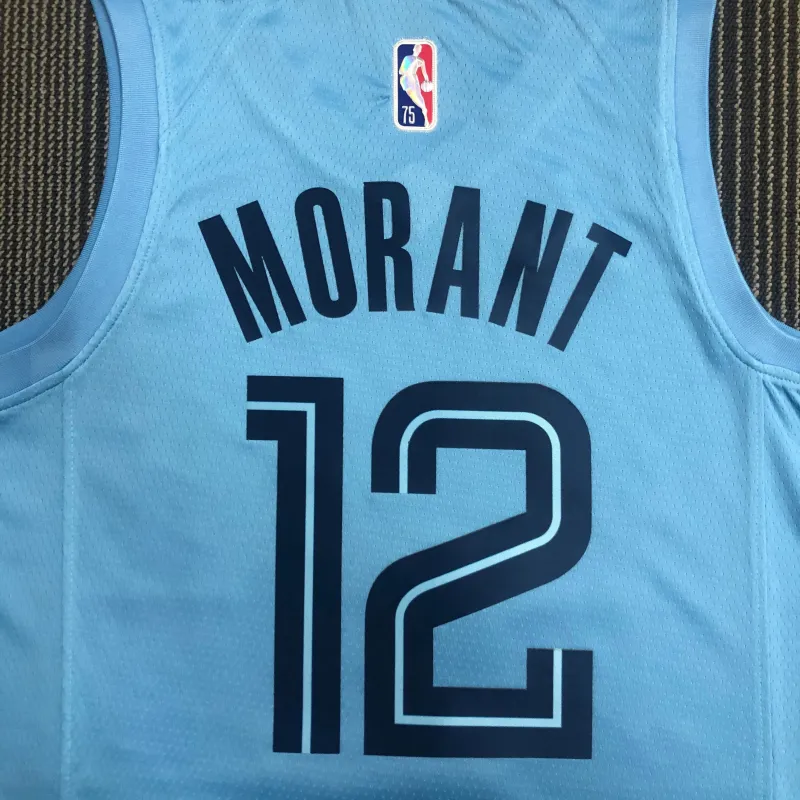 Memphis Grizzlies 75th Anniversary Jordan Edition Ja Morant #12 Men’s Jersey
