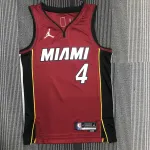 Maglia Miami Heat 75th Anniversary Jordan Edition Victor Oladipo #4 Uomo Miami Heat 75th Anniversary Jordan Edition Victor Oladipo #4 Men’s Jersey