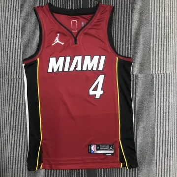 Miami Heat 75th Anniversary Jordan Edition Victor Oladipo #4 Men's Jersey