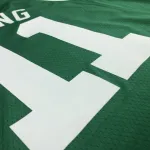 Camiseta de hombre verde «Kyrie Irving #11» del 75.º aniversario de los Boston Celtics