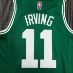 Camiseta de hombre verde «Kyrie Irving #11» del 75.º aniversario de los Boston Celtics