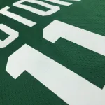 Camiseta de hombre verde «Kyrie Irving #11» del 75.º aniversario de los Boston Celtics