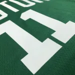 Camiseta de hombre verde «Kyrie Irving #11» del 75.º aniversario de los Boston Celtics