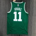 Camiseta de hombre verde «Kyrie Irving #11» del 75.º aniversario de los Boston Celtics