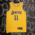 Los Angeles Lakers 75th Anniversary Kyrie Irving #11 Yellow Men’s Jersey