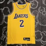 Los Angeles Lakers 75th Anniversary Kyrie Irving #2 Yellow Men’s Jersey