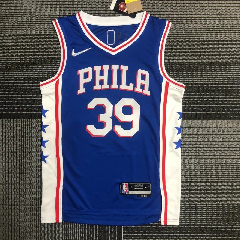 Philadelphia 76ers 75th Anniversary Blue #39 Men’s Jersey