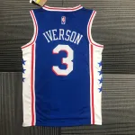 Philadelphia 76ers 75th Anniversary Blue Allen Iverson #3 Men’s Jersey