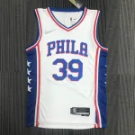 Philadelphia 76ers 75-jarig jubileum wit #39 herenshirt Philadelphia 76ers 75th Anniversary White #39 Men’s Jersey