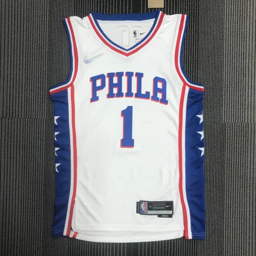 Philadelphia 76ers 75. Jahrestag weiß #1 Männer Trikot