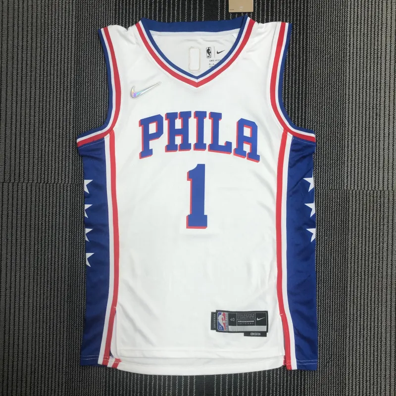 Philadelphia 76ers 75th Anniversary White #1 Men’s Jersey