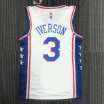 Philadelphia 76ers 75th Anniversary White Allen Iverson #3 Men’s Jersey