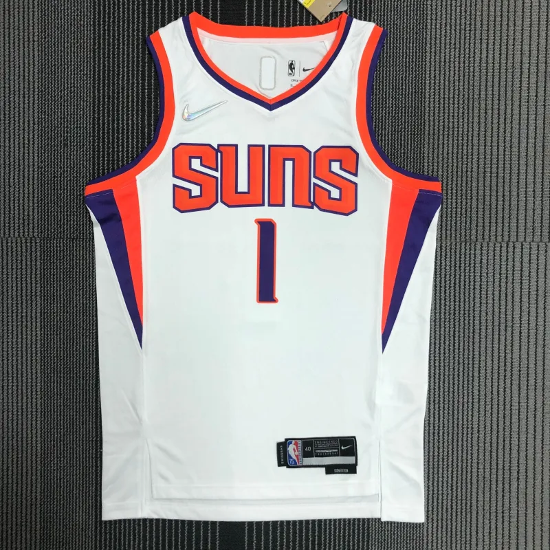 Phoenix Suns 75th Anniversary White Devin Booker #1 Heren Jersey