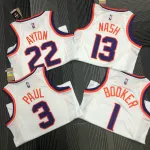 Phoenix Suns 75th Anniversary White Devin Booker #1 Heren Jersey