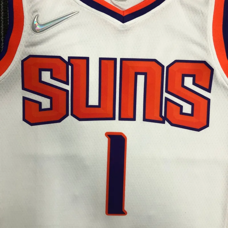 Phoenix Suns 75th Anniversary White Devin Booker #1 Heren Jersey