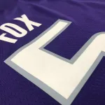 Jersey de hombre del 75º aniversario de los Sacramento Kings Purple De'Aaron Fox #5