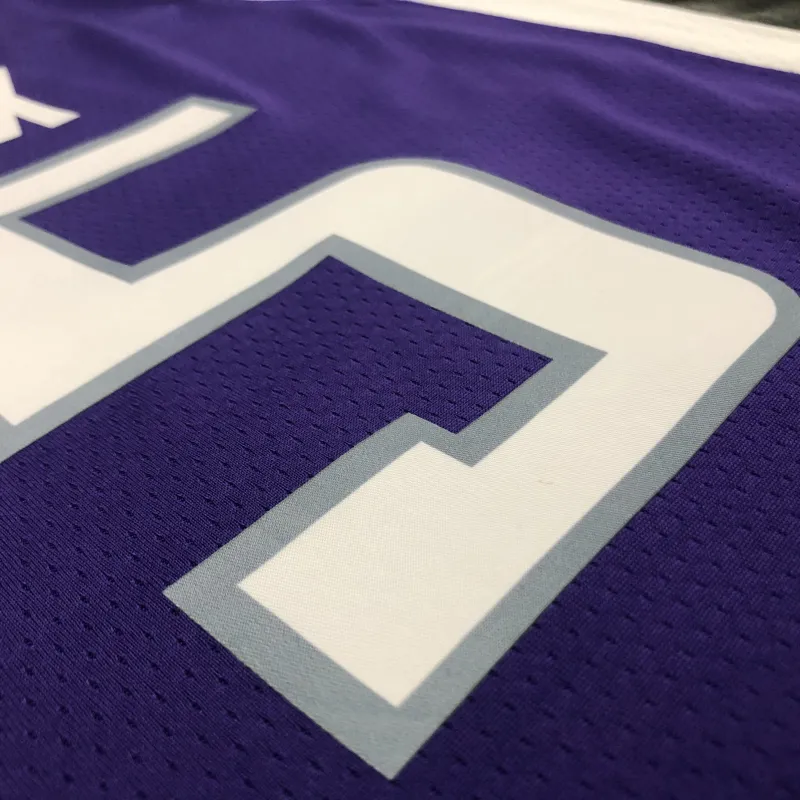Jersey de hombre del 75º aniversario de los Sacramento Kings Purple De'Aaron Fox #5