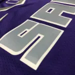 Jersey de hombre del 75º aniversario de los Sacramento Kings Purple De'Aaron Fox #5