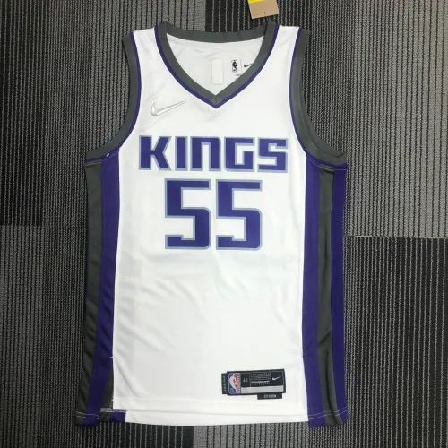 75e jubileum Sacramento Kings wit Jason Williams #55 herenshirt