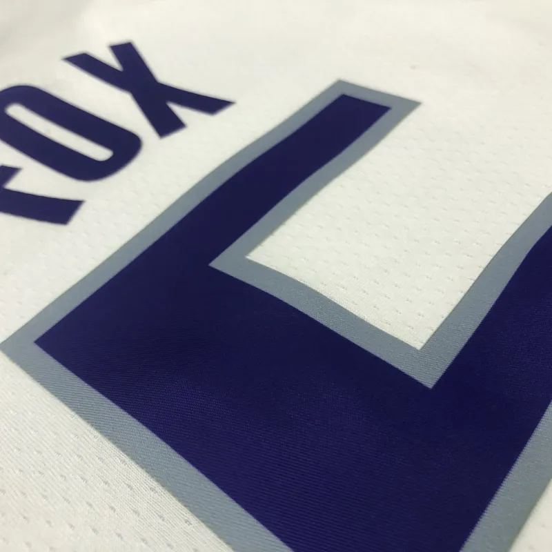 75th Anniversary Sacramento Kings White De’Aaron Fox #5 Men’s Jersey