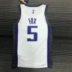 75th Anniversary Sacramento Kings White De’Aaron Fox #5 Men’s Jersey