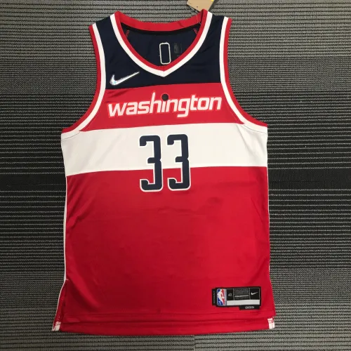75. Jahrestag Washington Wizards rot Kyle Kuzma #33 Männer Trikot