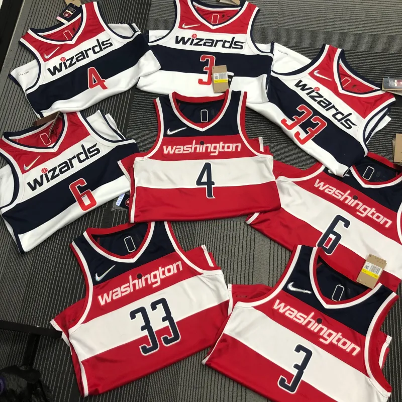 75th Anniversary Washington Wizards Red Kyle Kuzma #33 Men’s Jersey