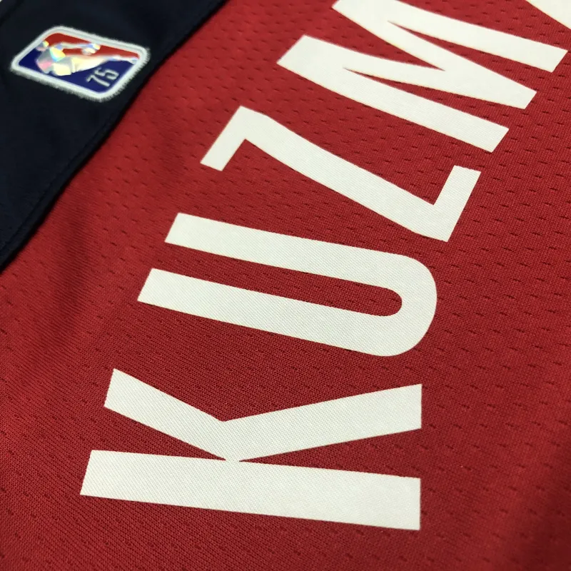 75th Anniversary Washington Wizards Red Kyle Kuzma #33 Men’s Jersey