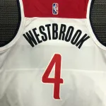 75th Anniversary Washington Wizards White Russell Westbrook #4 Men's Jersey