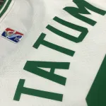 Miseta de hombre 75th Anniversary Jayson Tatum #0 White de los Boston Celtics