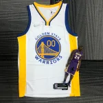 Camisola de homem Jonathan Kuminga #00 Golden State Warriors 75º Aniversário Branco Jersey dos Golden State Warriors 75º aniversário branco Jonathan Kuminga #00 para homem