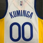 Jersey dos Golden State Warriors 75º aniversário branco Jonathan Kuminga #00 para homem