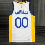 Jersey dos Golden State Warriors 75º aniversário branco Jonathan Kuminga #00 para homem