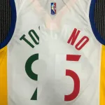 Camiseta de los Golden State Warriors 75th Anniversary White #95 para hombre