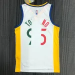 Camiseta de los Golden State Warriors 75th Anniversary White #95 para hombre