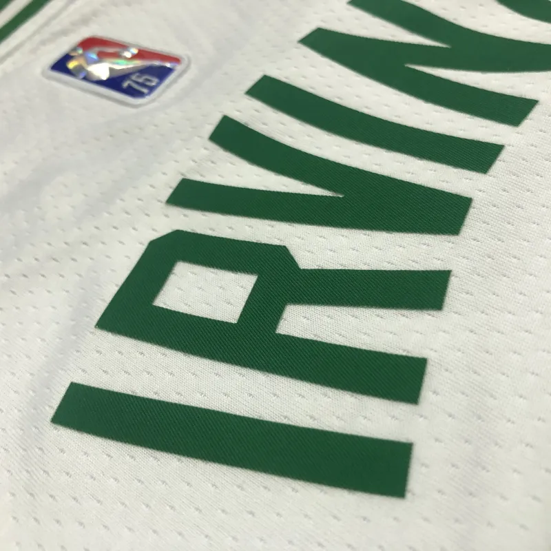 Boston Celtics 75th Anniversary Kyrie Irving #11 White Men’s Jersey