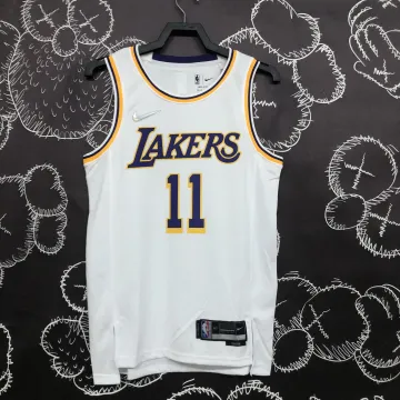 Los Angeles Lakers 75th Anniversary Kyrie Irving #11 White Men's Jersey