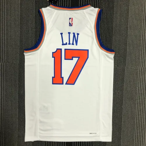 New York Knicks White Jeremy Lin #17 Jersey | NBA Swingman Jersey