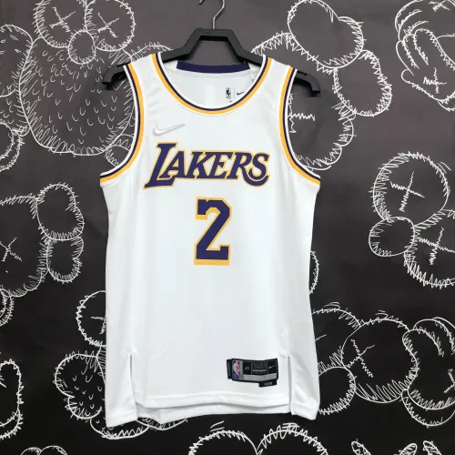 Los Angeles Lakers 75th Anniversary Kyrie Irving #2 White Men's Jersey