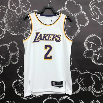 Los Angeles Lakers 75th Anniversary Kyrie Irving #2 White Men's Jersey