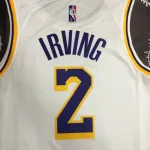 Los Angeles Lakers 75th Anniversary Kyrie Irving #2 White Men’s Jersey
